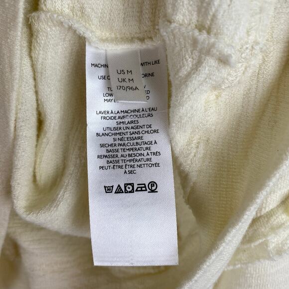 Anthropologie Pilcro Elsa Top Size M Ivory Cream Ruffle Blouse Neutral Casual - Picture 10 of 12